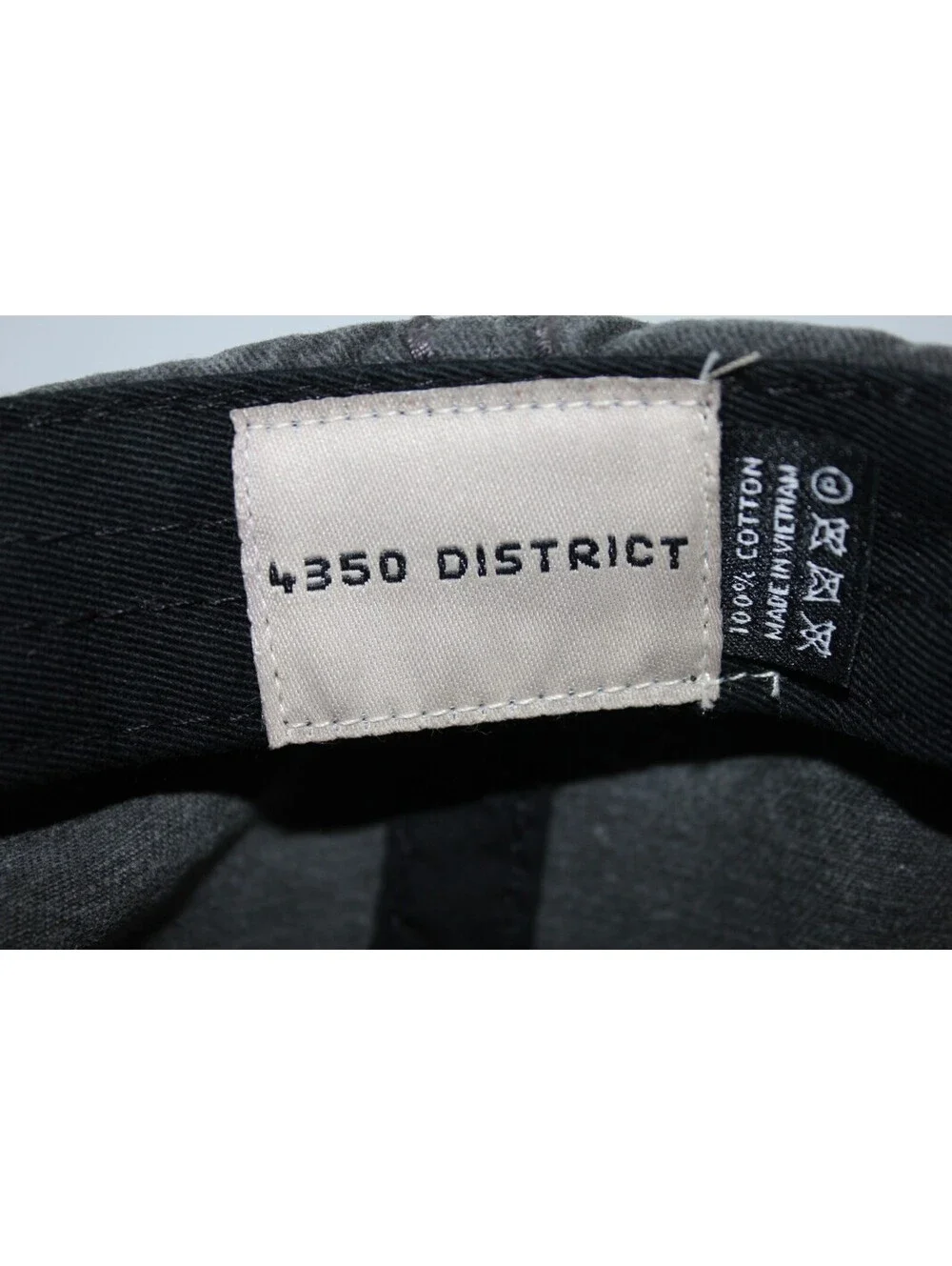 4350 District Mama Bear Embroidered Distressed Dark Gray Hat Cap One Size